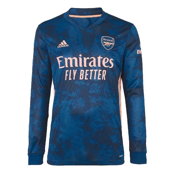 Tailandia Camiseta Arsenal Replica Tercera Ropa ML 2020/21 Azul